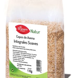 Copos Suaves de Avena Integral, 1 Kg