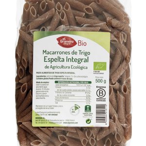 Macarrones de Trigo Espelta Integral Bio, 500 g