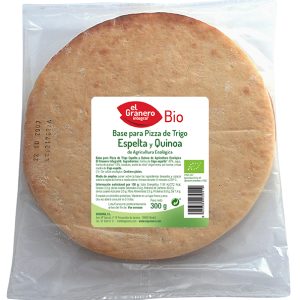 Bases de Trigo Espelta y Quinoa para Pizza Bio, 2 Und. 300 g
