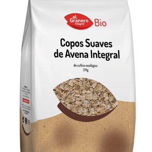 Copos Suaves de Avena Integral Bio, 3 Kg