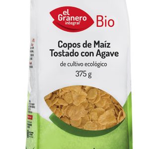 Copos de Maíz Tostado con Agave Bio, 375 g