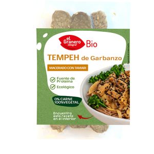 Tempeh de Garbanzo Macerado con Tamari Bio, 170 g