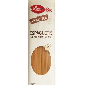 Espaguetis de Arroz Integral sin Gluten Bio, 500 g