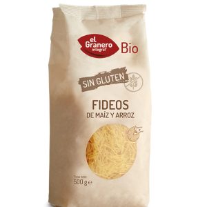 Fideos de Maíz y Arroz Sin Gluten Bio, 500 g