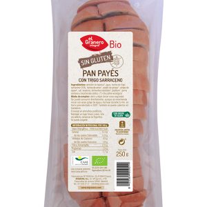 Pan Payés con Trigo Sarraceno sin Gluten Bio, 250 g