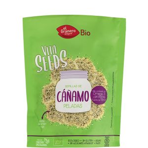 Vitaseeds Semillas de Cáñamo Pelado Bio, 200 g