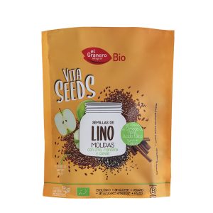 Vitaseeds Semillas de Lino, Chía. Manzana y Canela Bio, 200 g