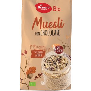 Muesli con Chocolate Sin Gluten Bio, 375 g