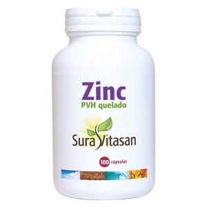 Zinc PVH quelado - 100 cápsulas